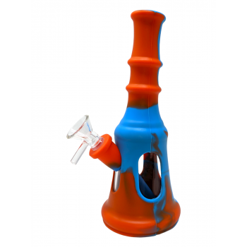 Silicone Clear Window Water Pipe With Glass Chamber [DS499]