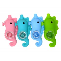Silicone Seahorse Hand Pipe [SHP325]