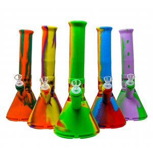 12.5" Rasta Color Silicone Water Pipe [SWP062]