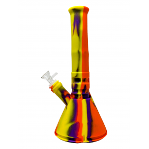 12.5" Rasta Color Silicone Water Pipe [SWP062]