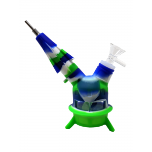 7" Rocket Bubbler & Nectar Collector Combo Silicone Set - [SWP800]