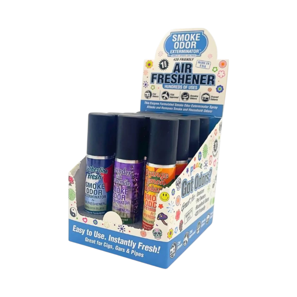 Smoke odor eliminator spray 1oz year round mixed 12ct display