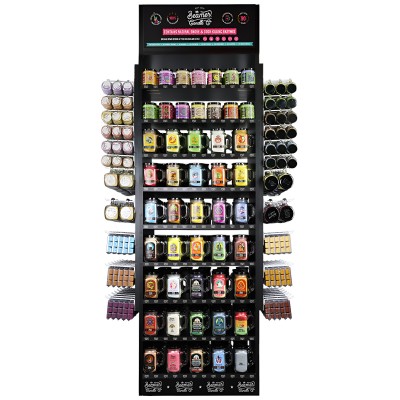 Beamer Candle Co. Partially Filled Large Wooden Candle Display 