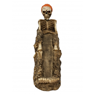 Orange Hair Skeleton Clay Incent Burner [N004]