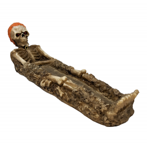 Orange Hair Skeleton Clay Incent Burner [N004]