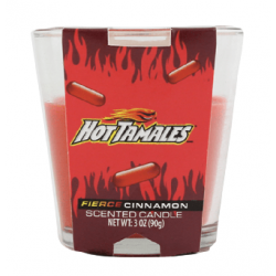 Single Wick Scented Candle 3oz - Hot Tamales Fierce Cinnamon [SWC3]