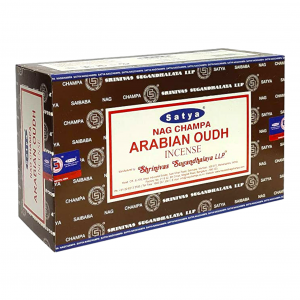 SATYA - Arabian Oudh Incense Sticks - 12pk Display [SATYA-AO]