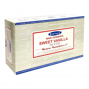 SATYA - Sweet Vanilla Incense Sticks - 12pk Display [SATYA-SV]