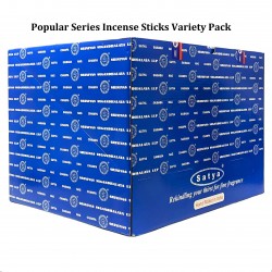 SATYA - Popular Series Incense Sticks Variety Pack - 84ct Display [STYVP84-PS]