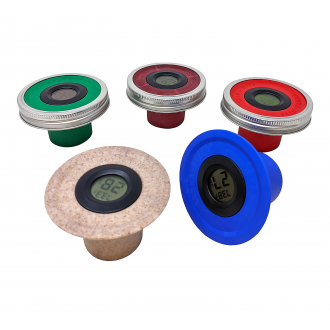 Canna-bin Curing Lid w/ Hygrometer for Wide Mouth Canning Jar [LIDHM]