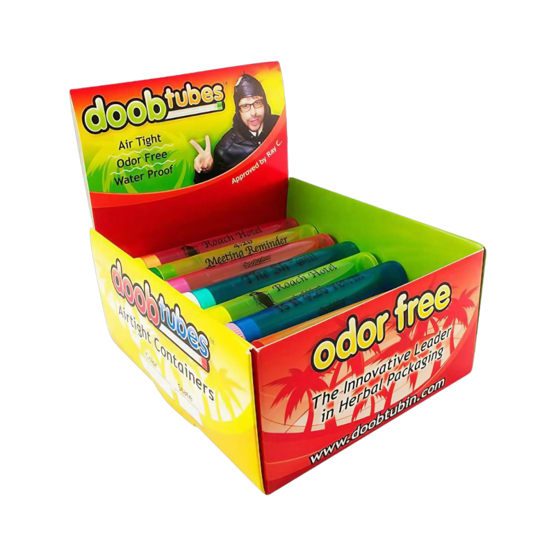 Doob Tubes Small Pre-Roll Containers – Assorted Designs | 25ct Display