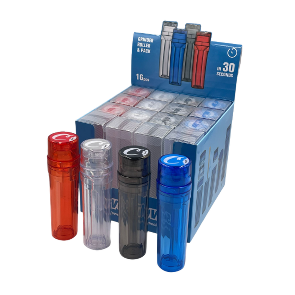 Flower Tower Grinder/Roller Packing Combo 16Ct Display [FT16]