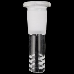 2.5'' Frosted Joint Glass Downstem - 18MM Male - 14MM Female
