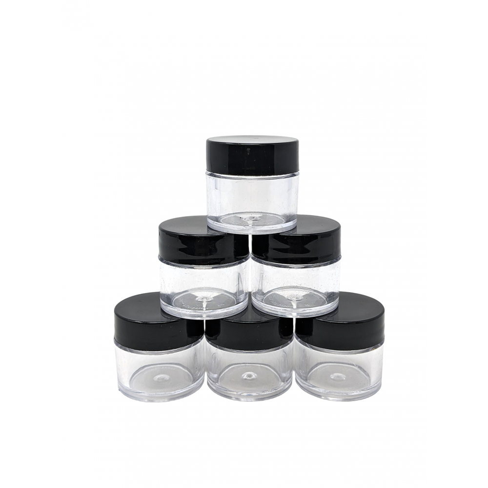 Clear Dab Jar 6 Count Bag Skygate Wholesale