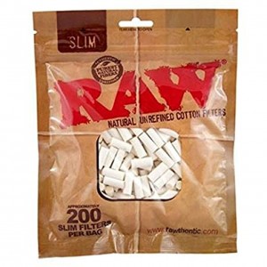 Raw Cotton Filter Plugs Bag/200 ORG [HBROL0024] (MSRP $4.99)