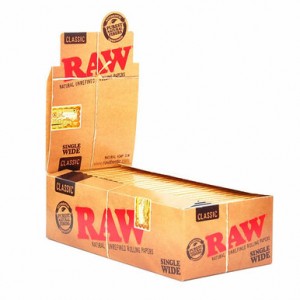 RAW - Unrefined Papers Single Window (Box of 50)