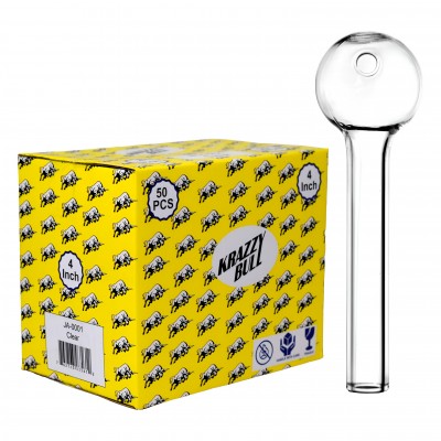 4" Clear Oil Burner (50CT Display)