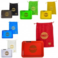 On Point Glass - Light Up LED Rolling Tray  - 11''x 8.25'' [JD53] 