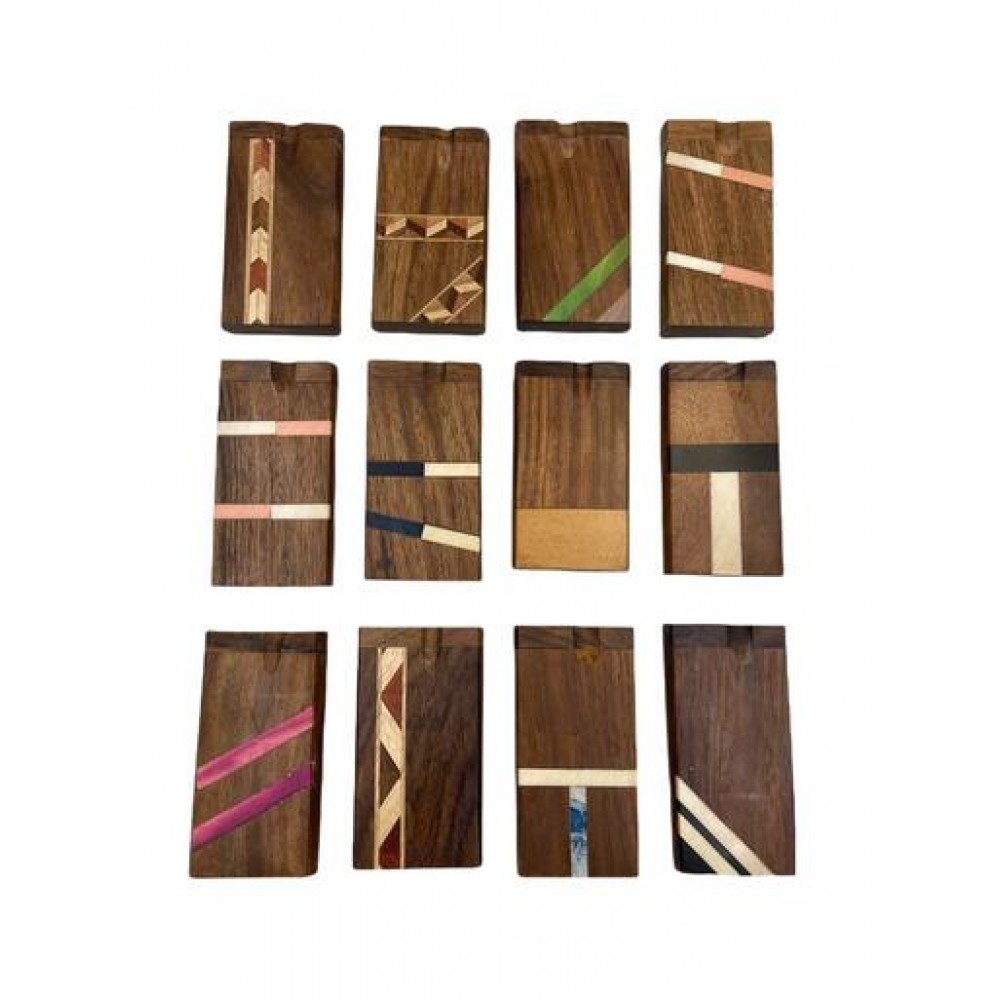 4" Wooden Art Work Dug Out With Metal Cigarette [LDUG0001]