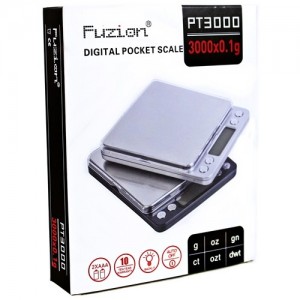 Fuzion 3000g x 0.1g Digital Pocket Scale [PT3000]
