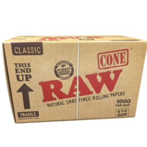 RAW Classic Bulk 1¼ Size Cones 1000 Pk [RC1000CT]