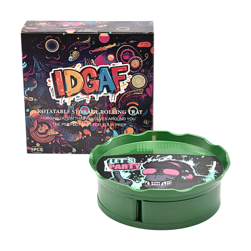 IDGAF 8.5" Rotatable Storage Rolling Tray