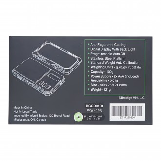 Infyniti Scale - Guardian Notorious Big 100g x 0.01g 