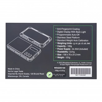Infyniti Scale - Woodstock Guardian 100g x 0.01g 