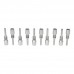 10mm Stainless Steel Joint Tips with Plastic Clip 10 Pack SKY198