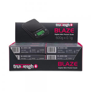 Truweigh Blaze Scale - 600g x 0.1g - Black - (Display of 12)