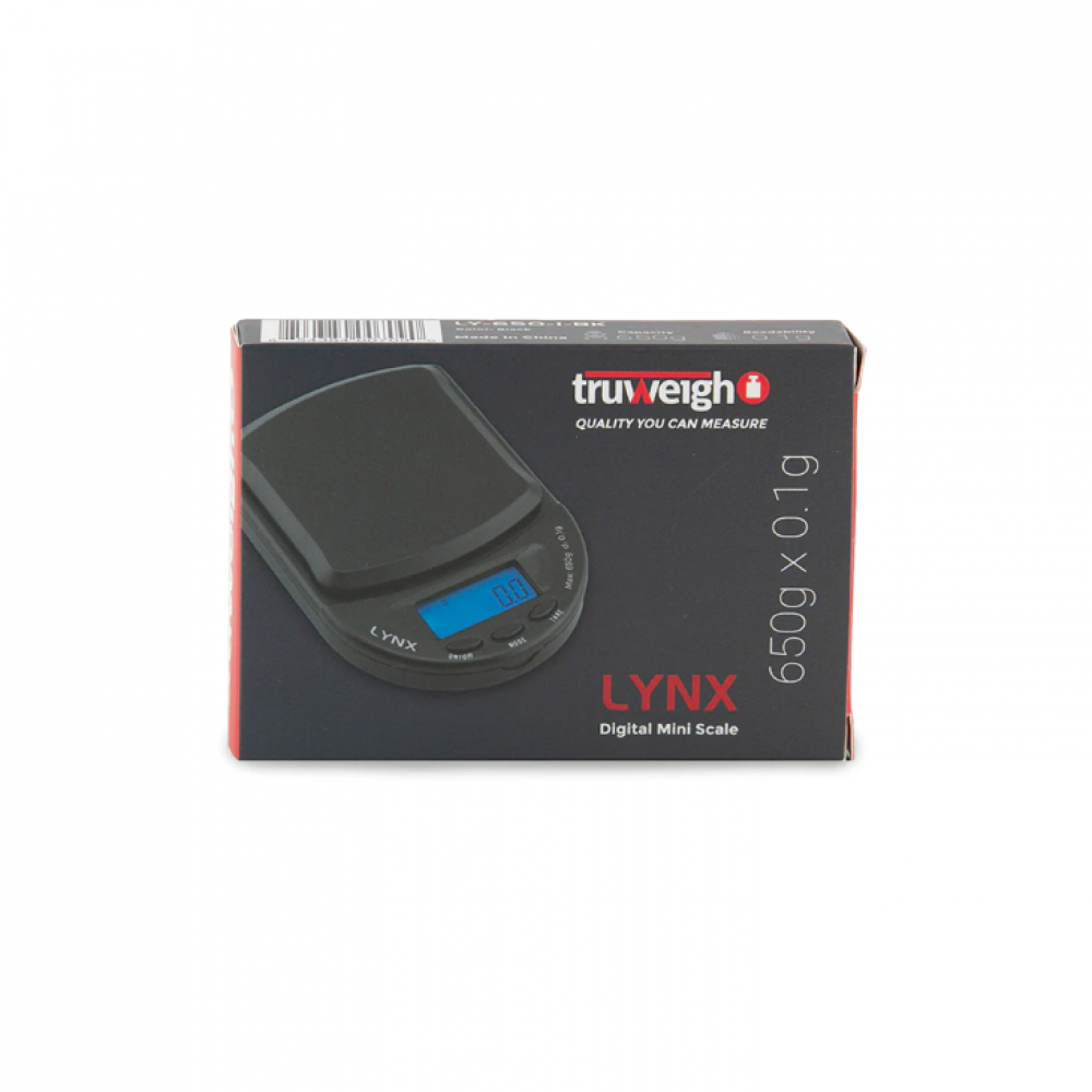 Truweigh Lynx Scale - 650g x 0.1g - Black