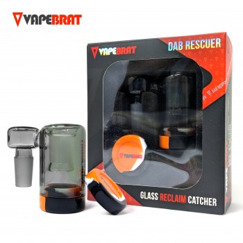 VapeBrat - Reclaim Catcher 14mm Male 90 Degree - 14mm Female Banger Joint - Smoke [VB90D14MRC]