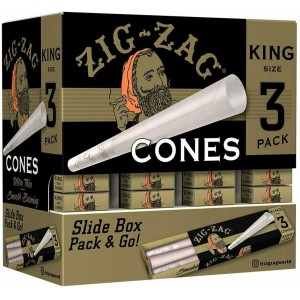 Zig Zag Paper Cone King Size 6/36 Pk Promo Display [ZZCDK] 