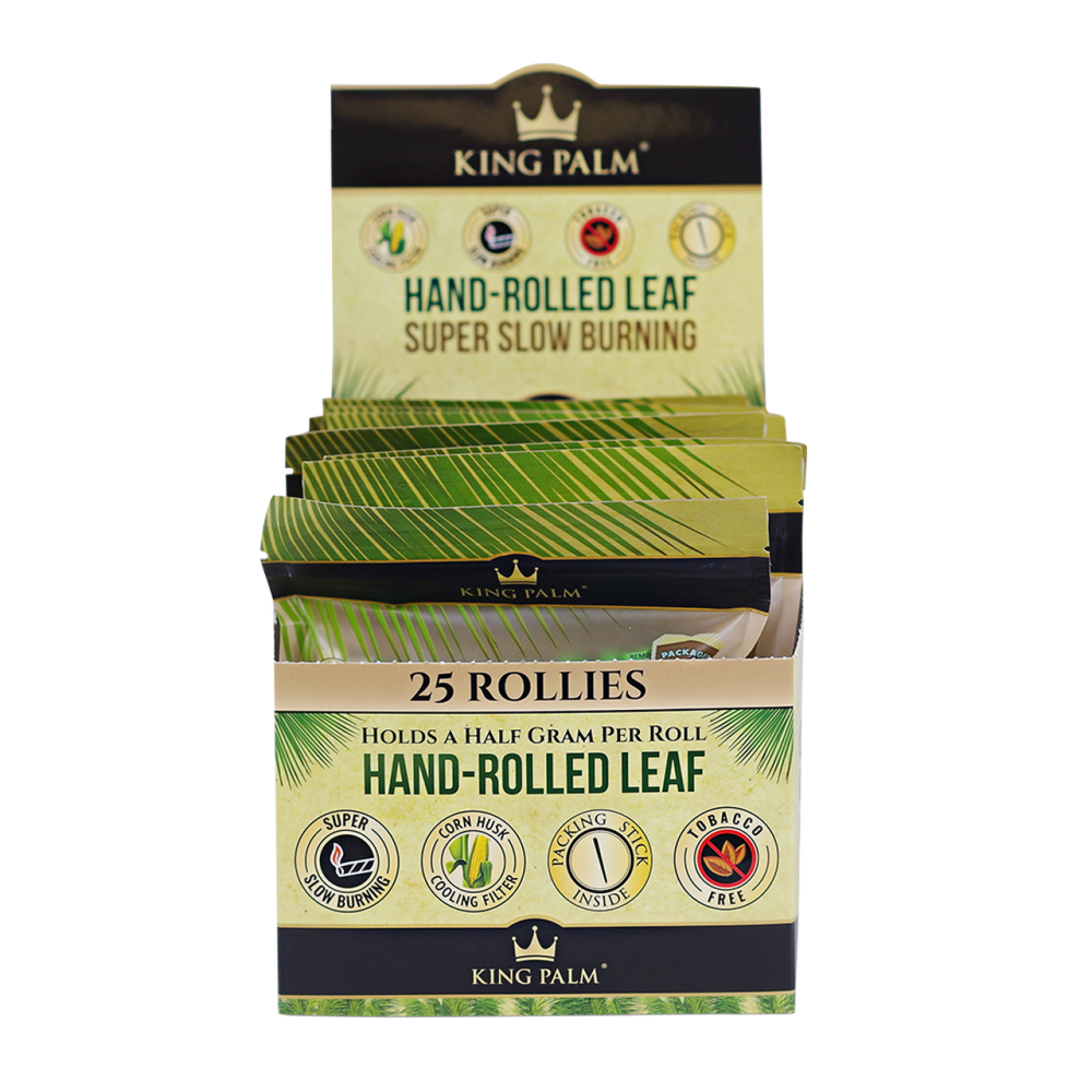 King Palm - 25-Pack Pouches CONE 8ct - ROLLIES Pre-Roll [KP-303]