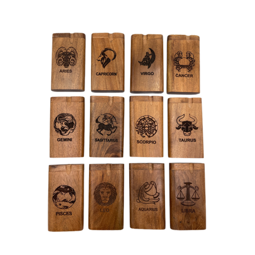 Large Zodiac Dugout With Metal Cigarette - [ZDUGL33]