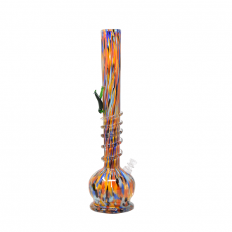 18" Long Frog Wrapped Soft Glass Water Pipe – Glass On Glass
