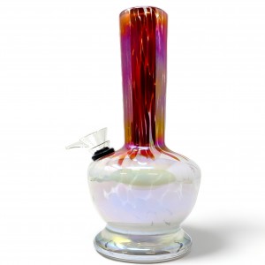 8'' Small Apple Bottom Soft Glass Water Pipe - GOR [A033]