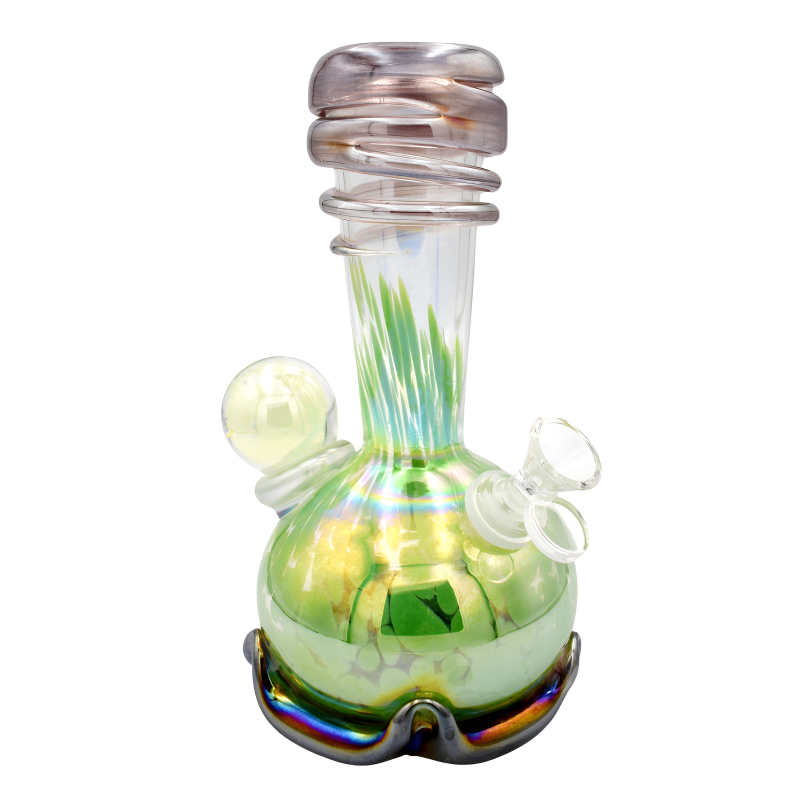 10" Ball Chubs Hat & Crown Soft Glass Water Pipe