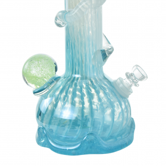 12" Bubble Ball Soft Glass Water Pipe