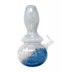 9" Melting Bell Dual Color Soft Glass Water Pipe - Glass on Glass [D5803G]