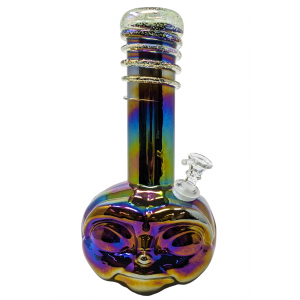 11.5" Alien Face Soft Glass Water Pipe - GOG [E1121G]