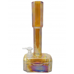 12" Hammer Soft Glass Water Pipe - Glass On Glass [E1123G]
