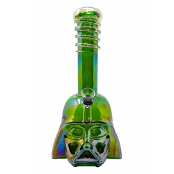 12" Dark Vator Head Soft Glass Water Pipe - Glass On Rubber [E1124]