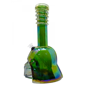 12" Dark Vator Head Soft Glass Water Pipe - Glass On Rubber [E1124]
