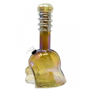 10.5" Short Vader Soft Glass Water Pipe (GITD) - Glass On Rubber [E1125]