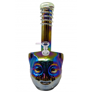 12.5" Wood Baby Soft Glass Water Pipe - GOG [E1127G]