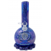 10" Octopus w/ Glow in Dark Side Eyes Soft Glass Water Pipe - GOG [E1128G]