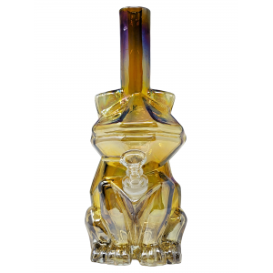 11" Cyber Frog Soft Glass Water Pipe - GOG [E1129G]