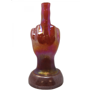 10" Middle Finger Soft Glass - Glass On Glass [E1151G] 