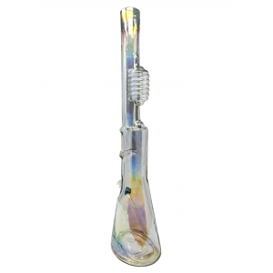 21" Shot Gun Soft Glass Beaker Water Pipe - Glass On Rubber [E2304]